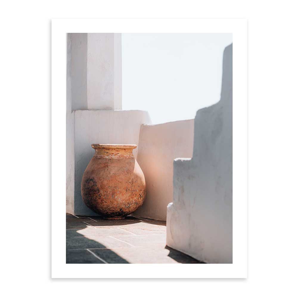 Ánfora Antigua 50x70 / Marco Color Roble
