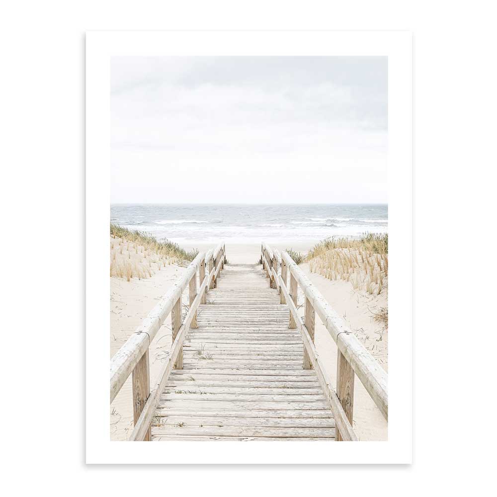 Camino Playa 50x70 / Marco Color Roble