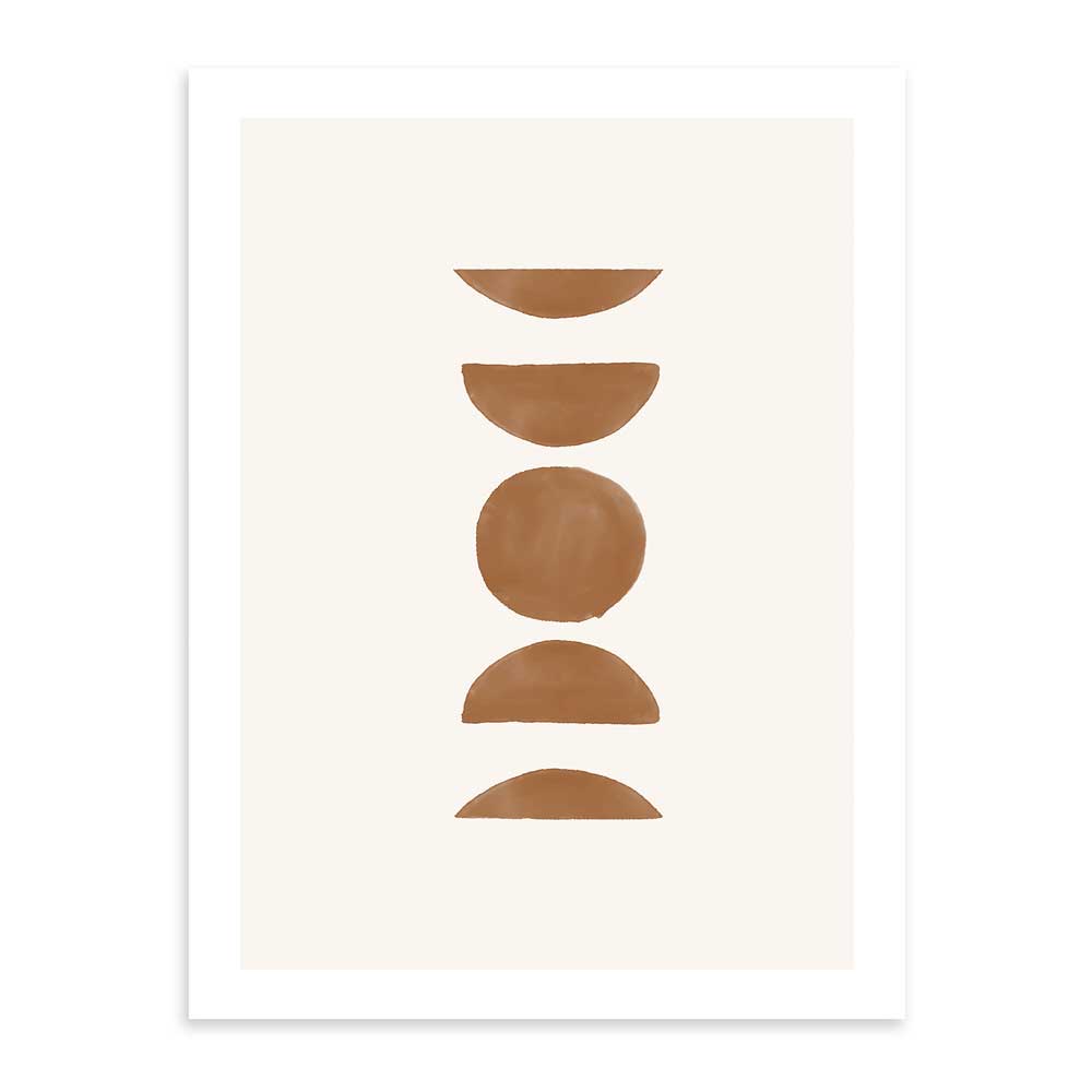 Formas Terra 50x70 / Marco Color Roble