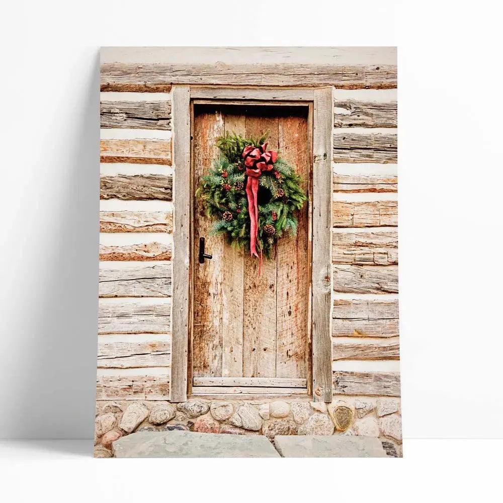Juego de 4 láminas de navidad con la frase: "Marry and Bright".
