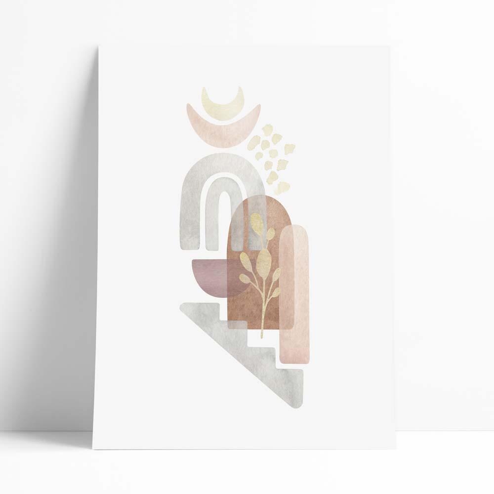 Láminas Con Ilustraciones Boho.