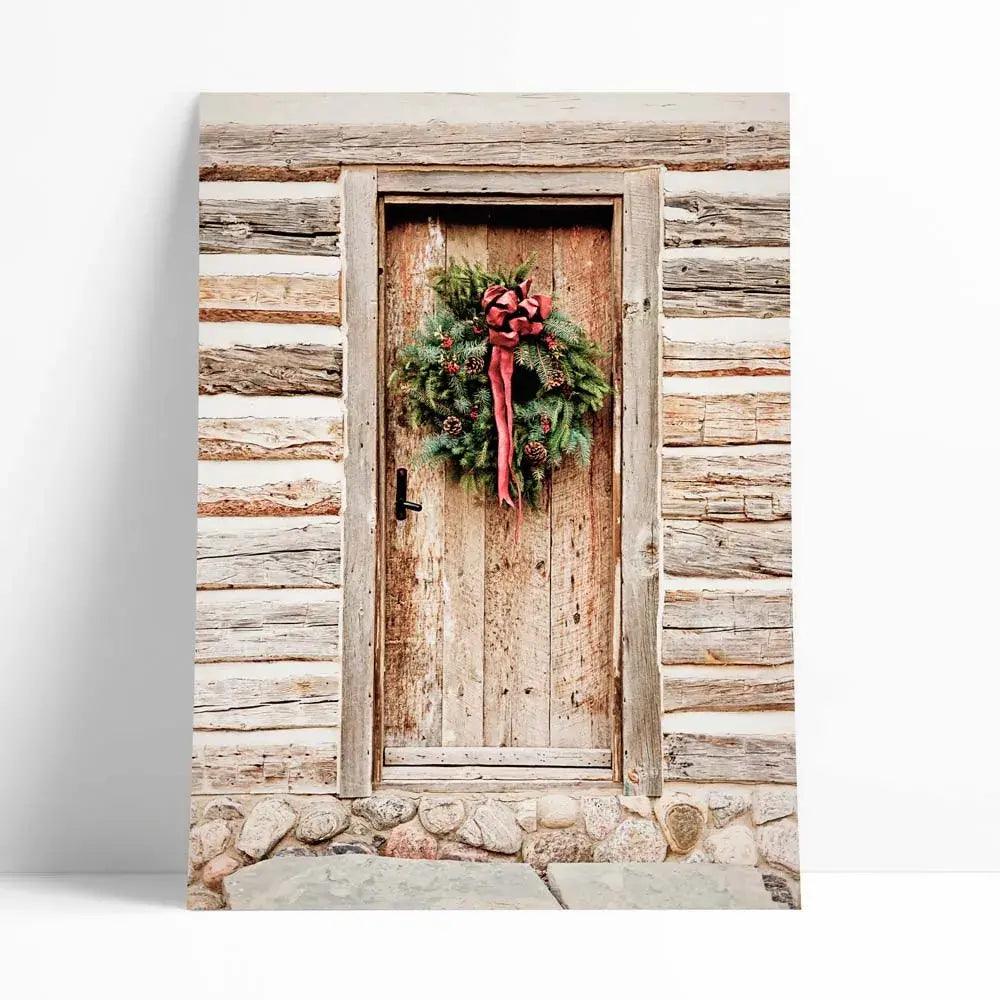 Juego de 8 láminas navideñas con frases como: "Marry Christmas"