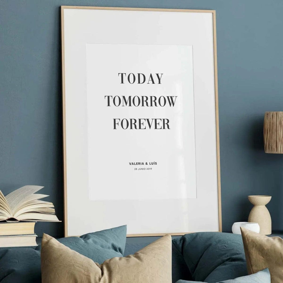 Lámina decorativa personalizada para parejas