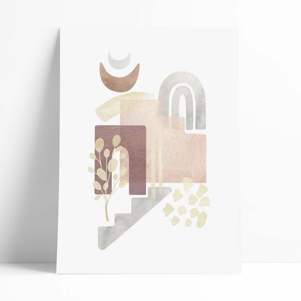 Láminas Con Ilustraciones Boho.