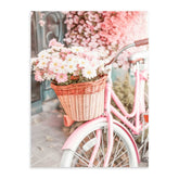 Bicicleta Flores 50x70 / Marco Color Roble