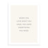 Amor Minimalista 50x70 / Marco Color Roble