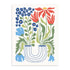 Jardín Azul 50x70 / Marco Color Roble