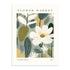 Flores Minimalistas 50x70 / Marco Color Roble