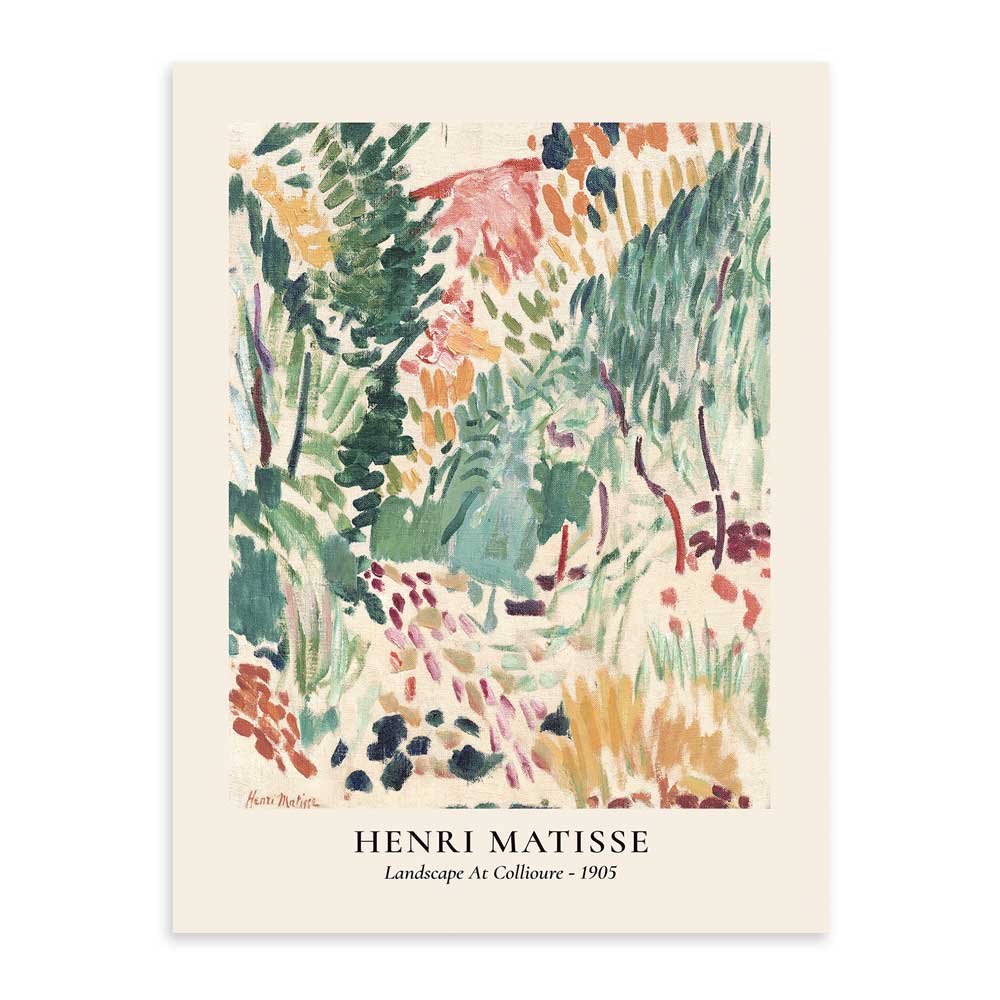 Paisaje Matisse 50x70 / Marco Color Roble