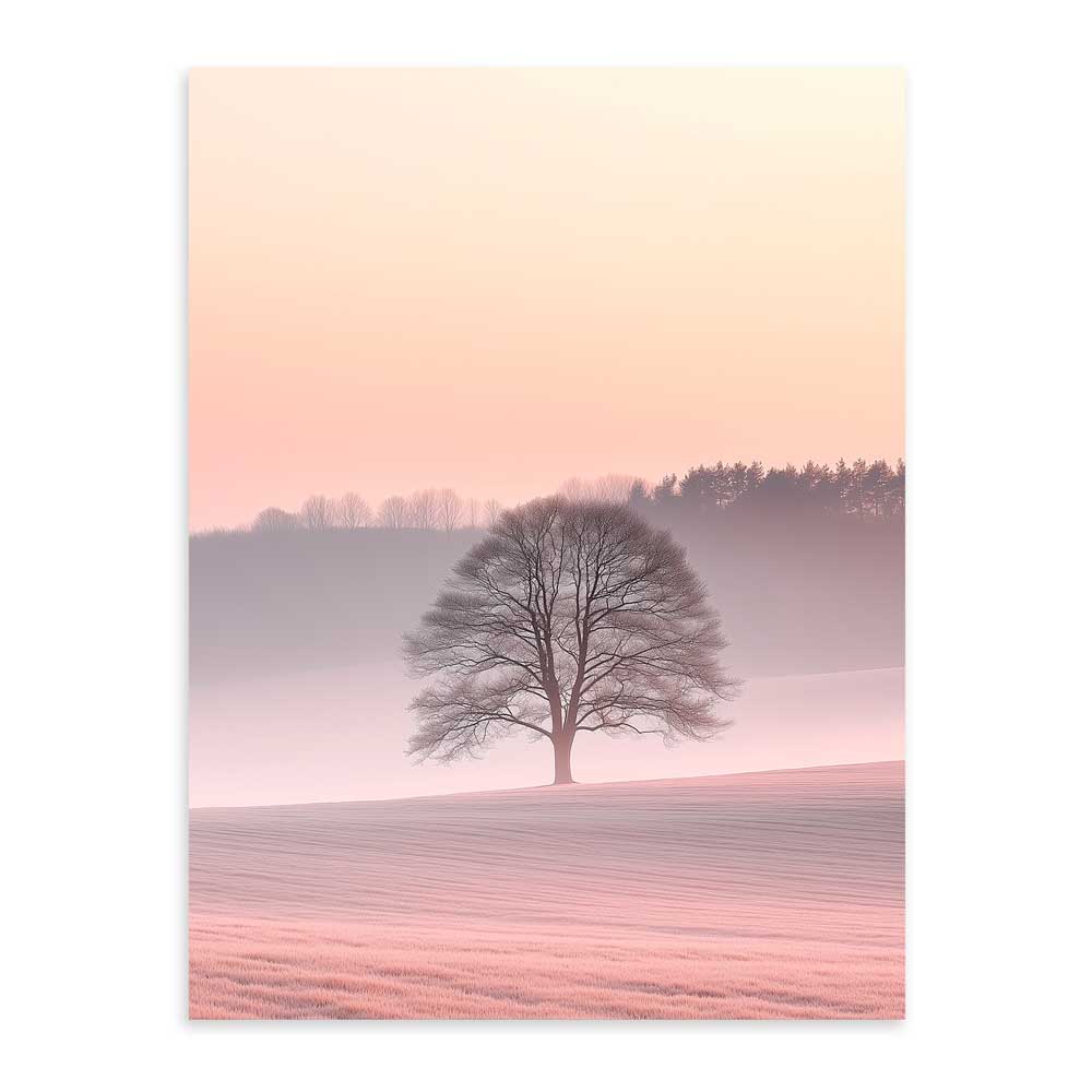 Árbol Solitario Lámina Sin Marco / 50x70