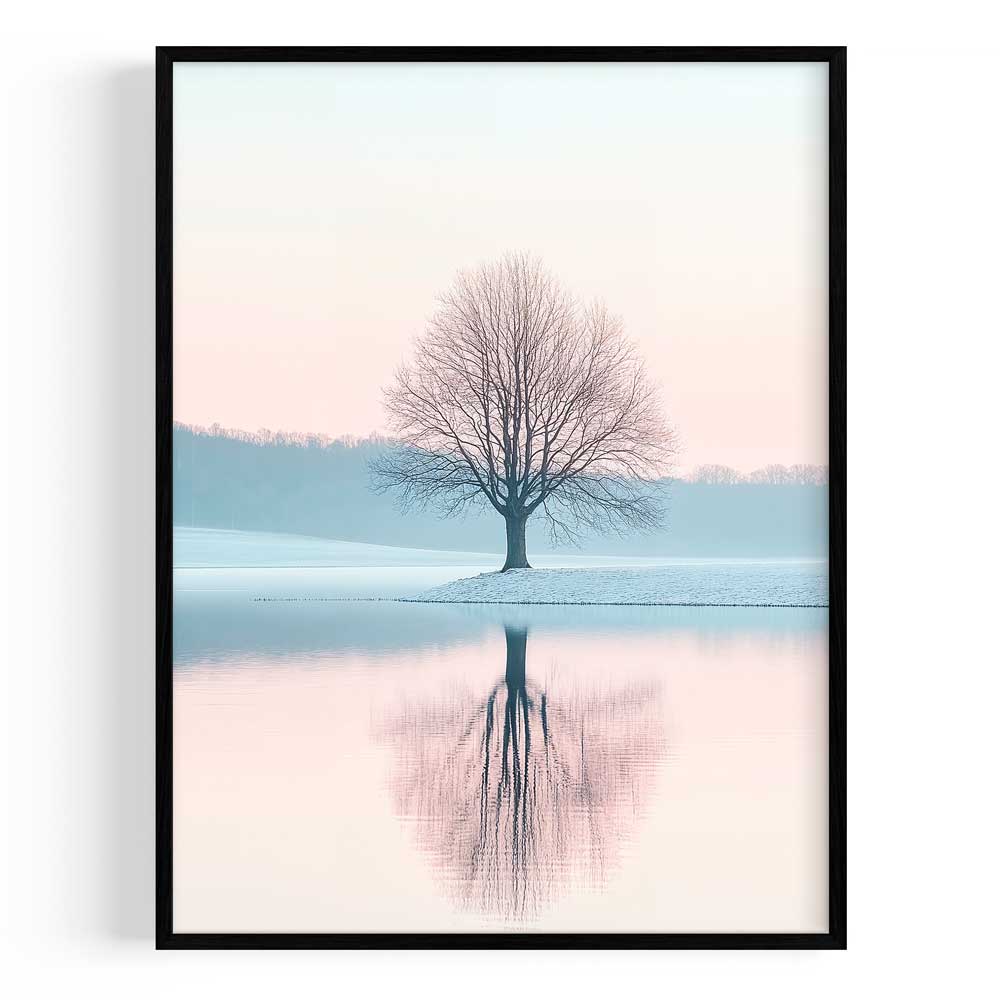 Reflejo Invernal Marco Color Negro / 21x30