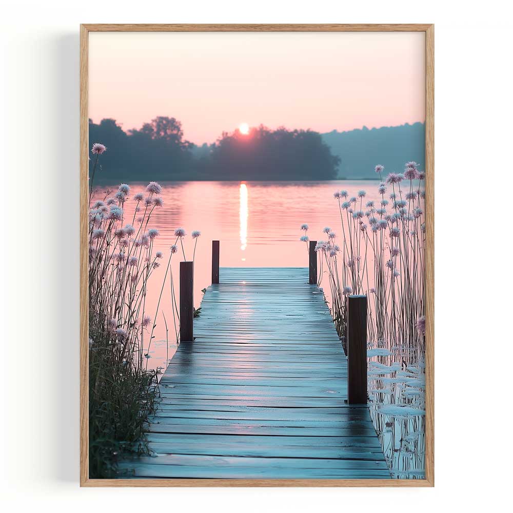 Muelle Amanecer Marco Color Roble / 21x30