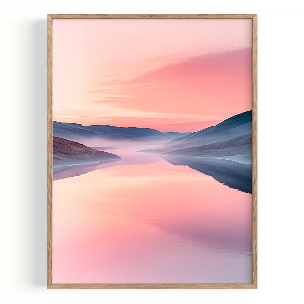 Valle Rosado Marco Color Roble / 30x40