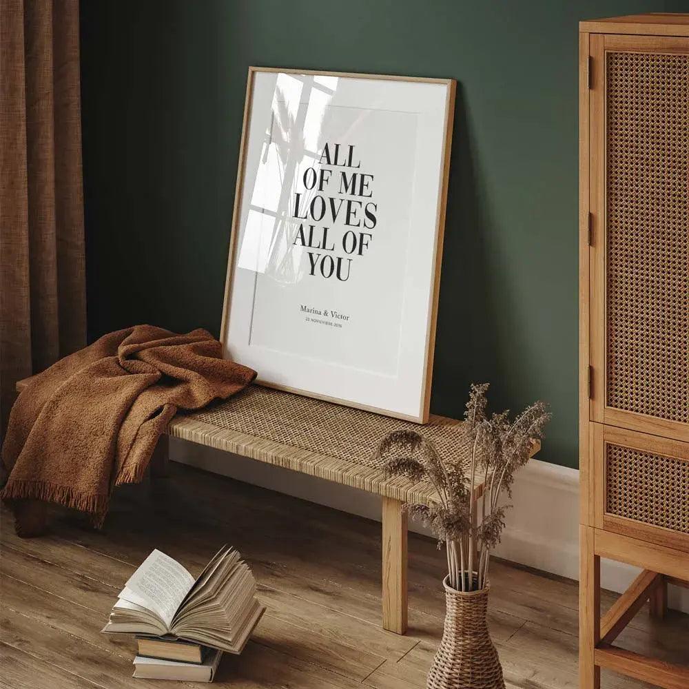 Lámina decorativa personalizada de parejas