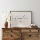 Lámina decorativa personalizada familiar