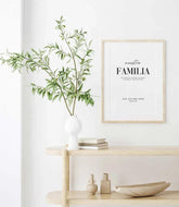 Lámina decorativa nuestra família