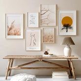 Conjunto 6 Láminas decorativas estilo bohemio