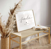 Lámina decorativa personalizada familiar