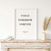 Lámina decorativa personalizada para parejas