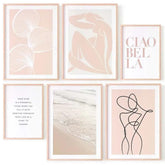 Conjunto de 6 láminas minimalistas