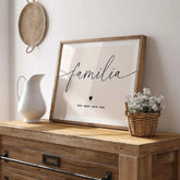 Lámina decorativa personalizada familiar