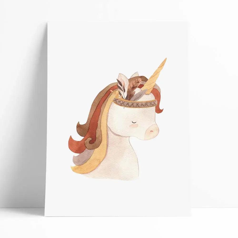 Lámina decorativa unicornio