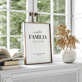 Lámina decorativa nuestra família